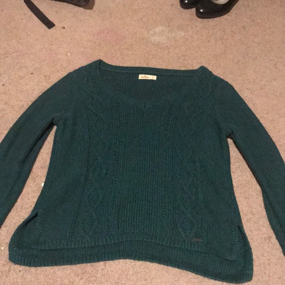 emerald green sweater